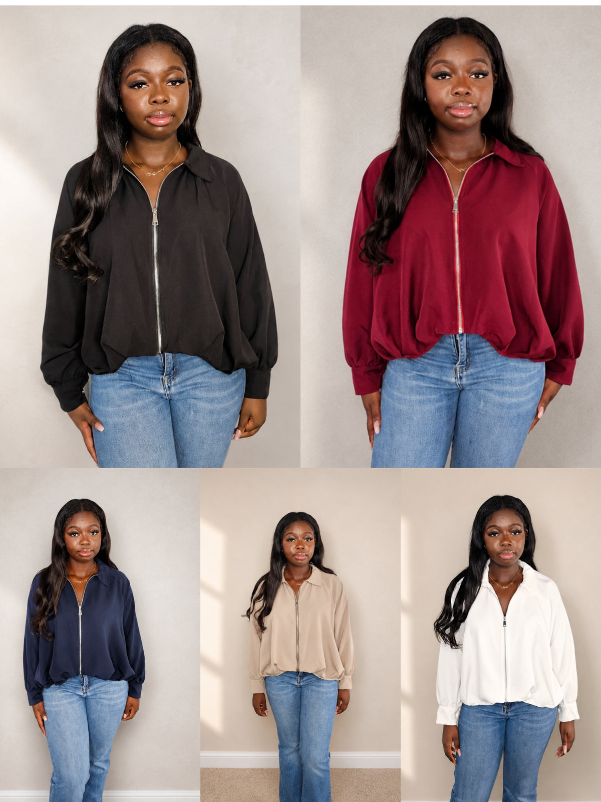 PW Zip Bomber Jacket with Zip