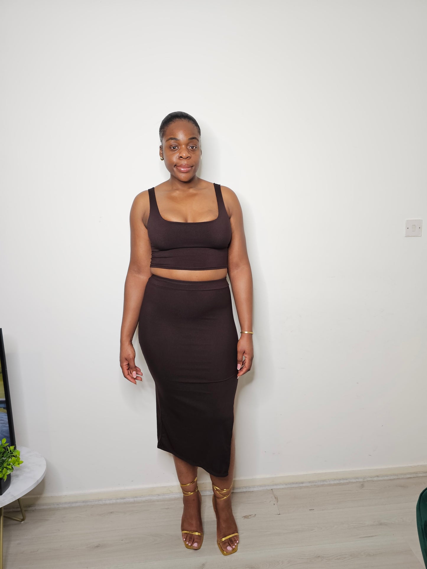 The Aaliya Two Piece Skirt and Top Set