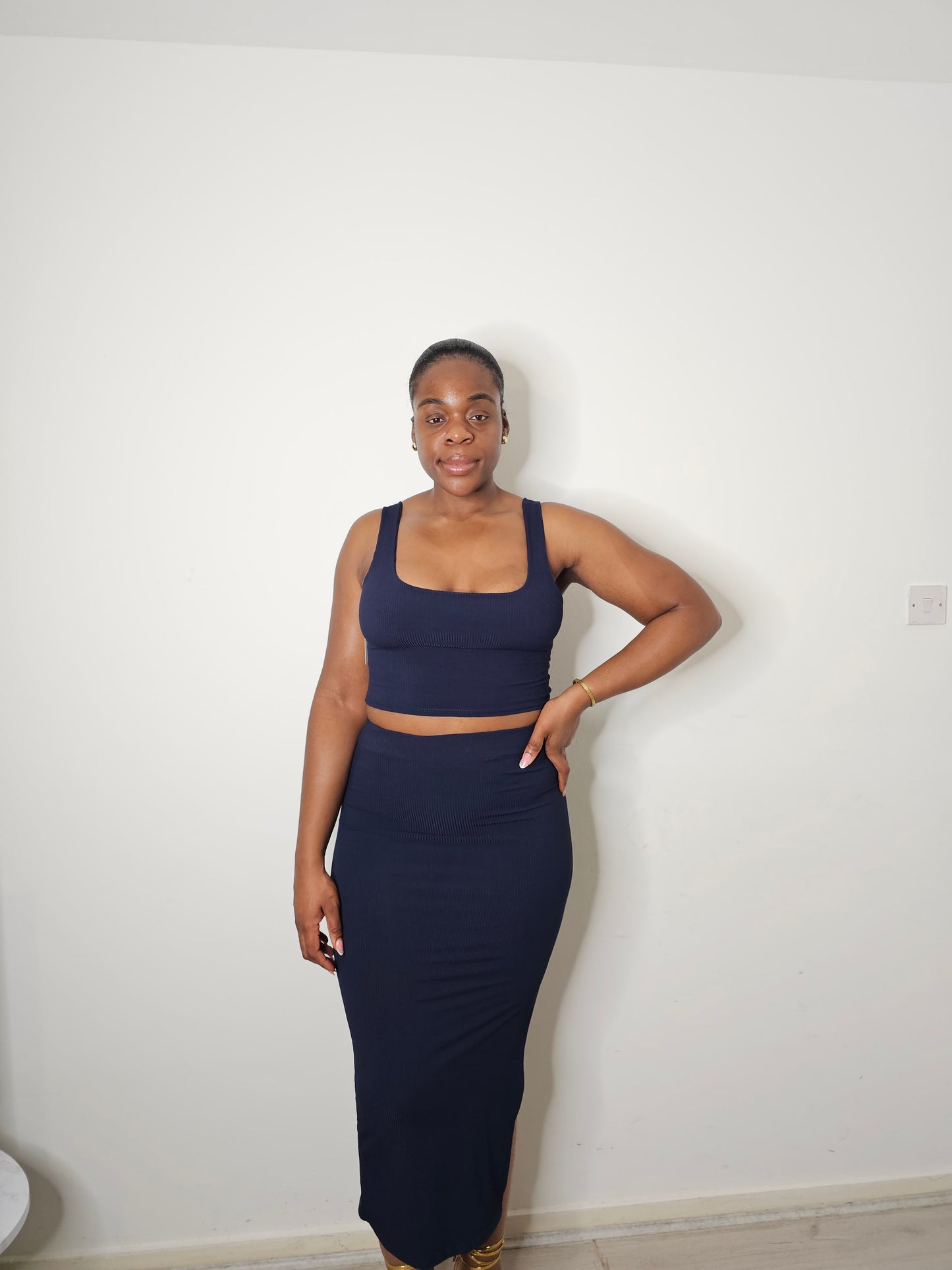The Aaliya Two Piece Skirt and Top Set