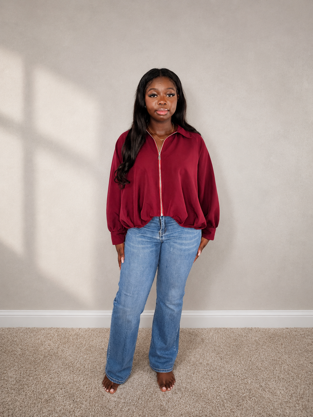 PW Zip Bomber Jacket with Zip