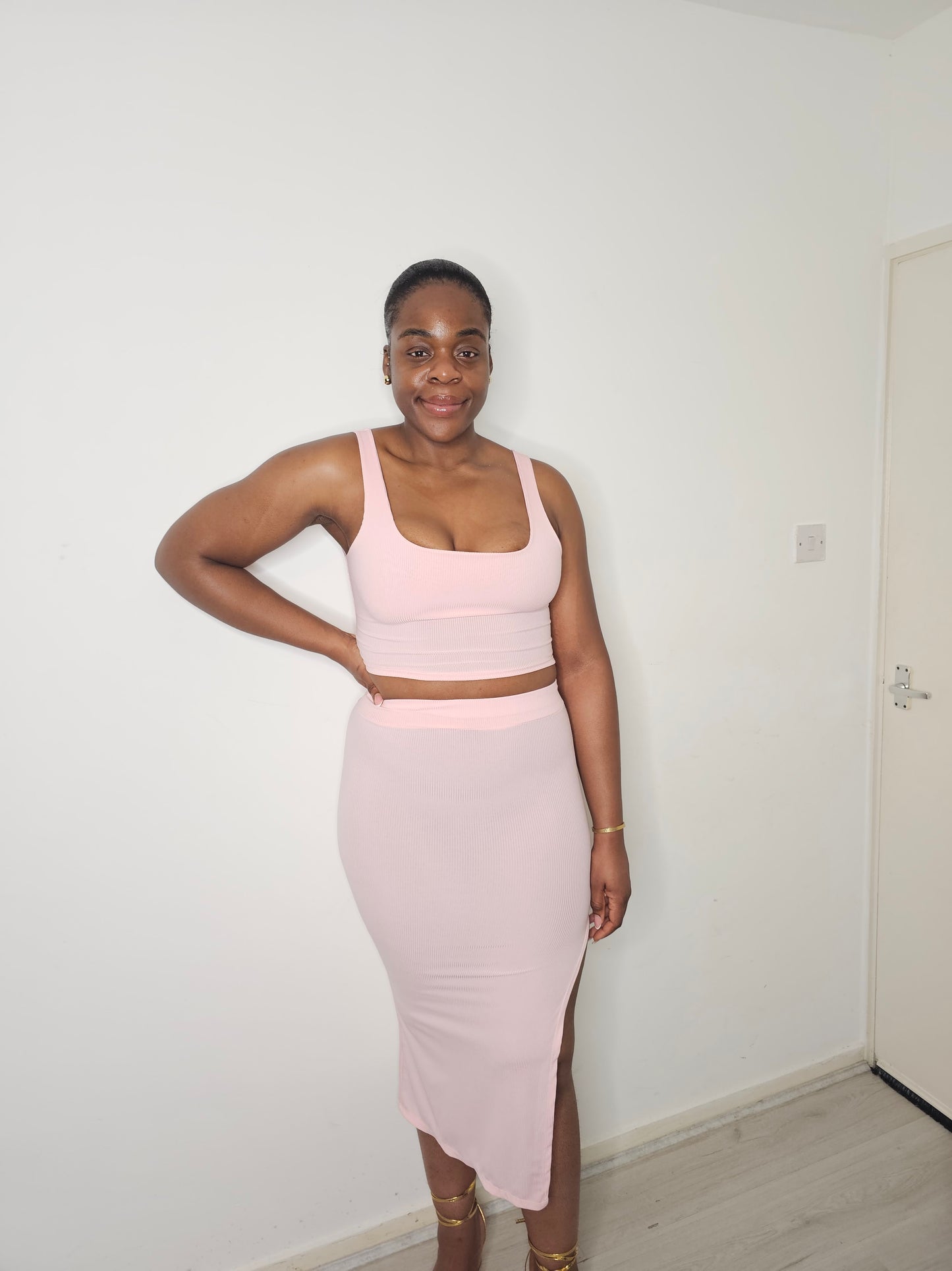 The Aaliya Two Piece Skirt and Top Set
