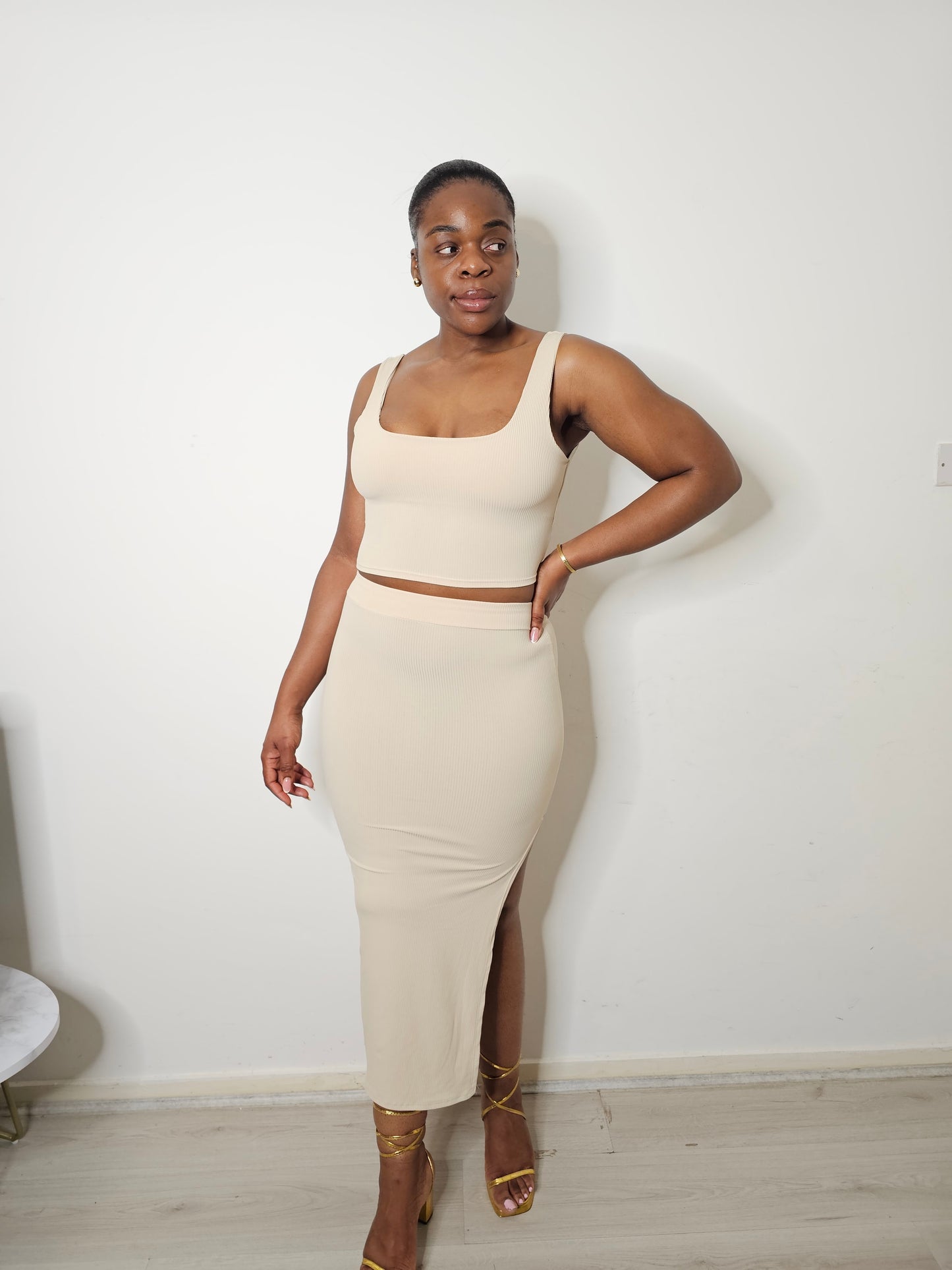 The Aaliya Two Piece Skirt and Top Set