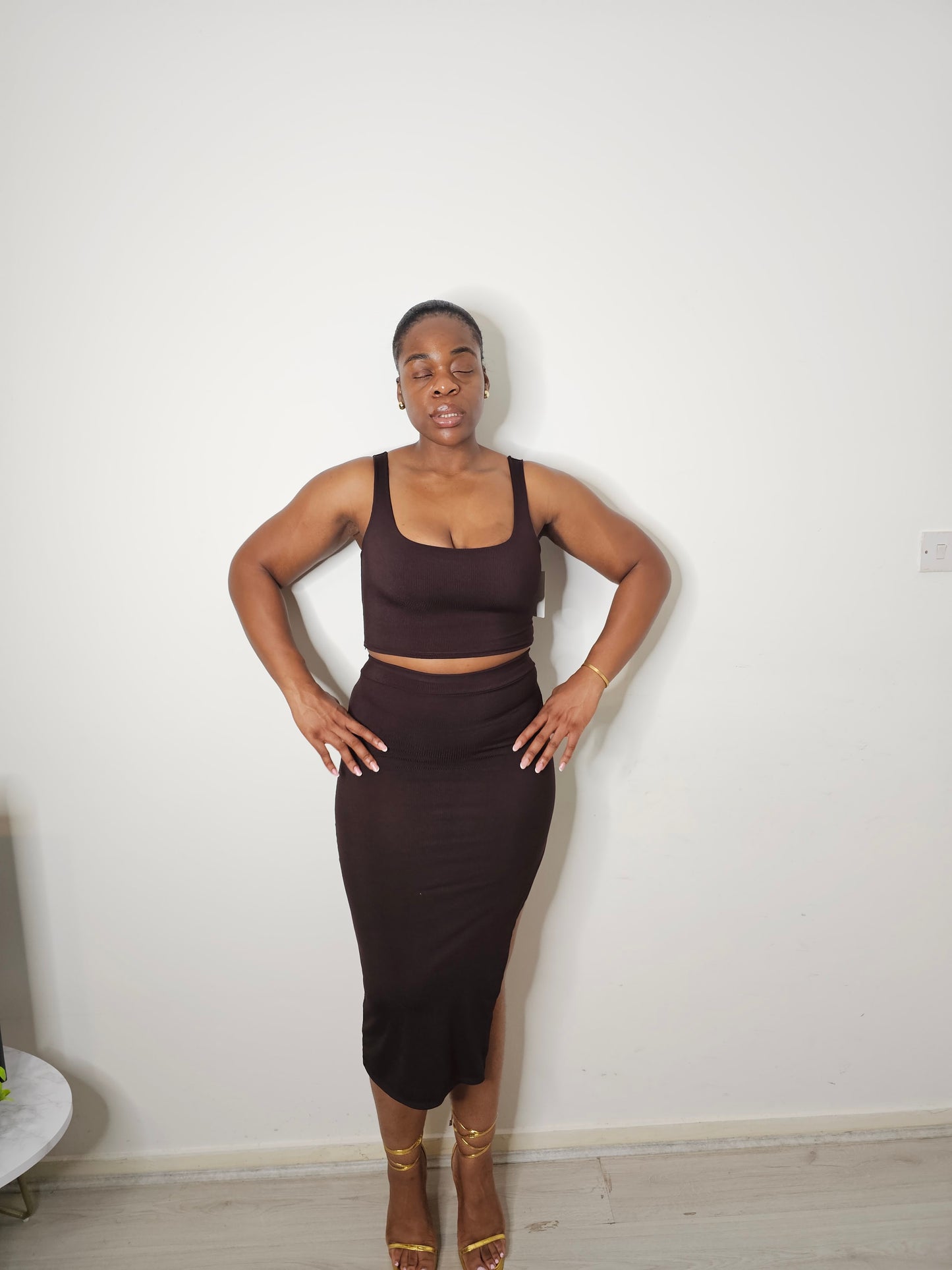 The Aaliya Two Piece Skirt and Top Set