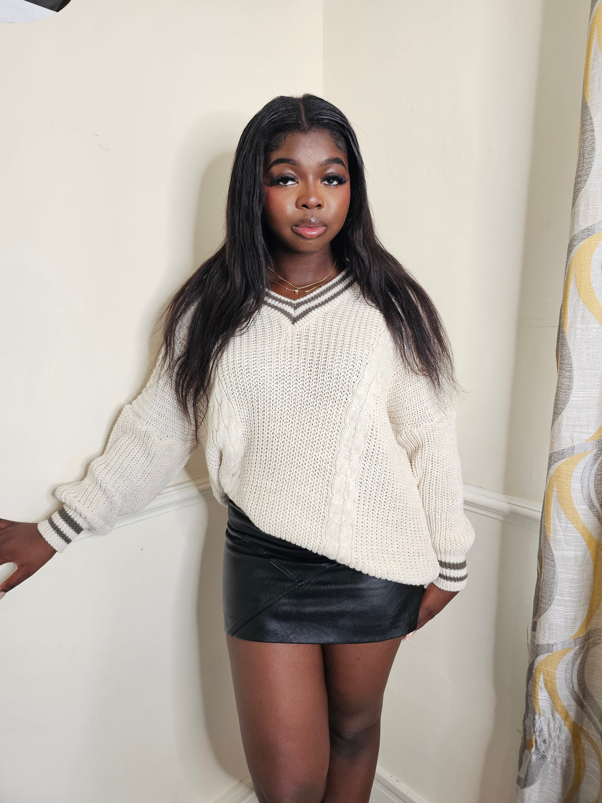 PW V Neck Premium Sweater