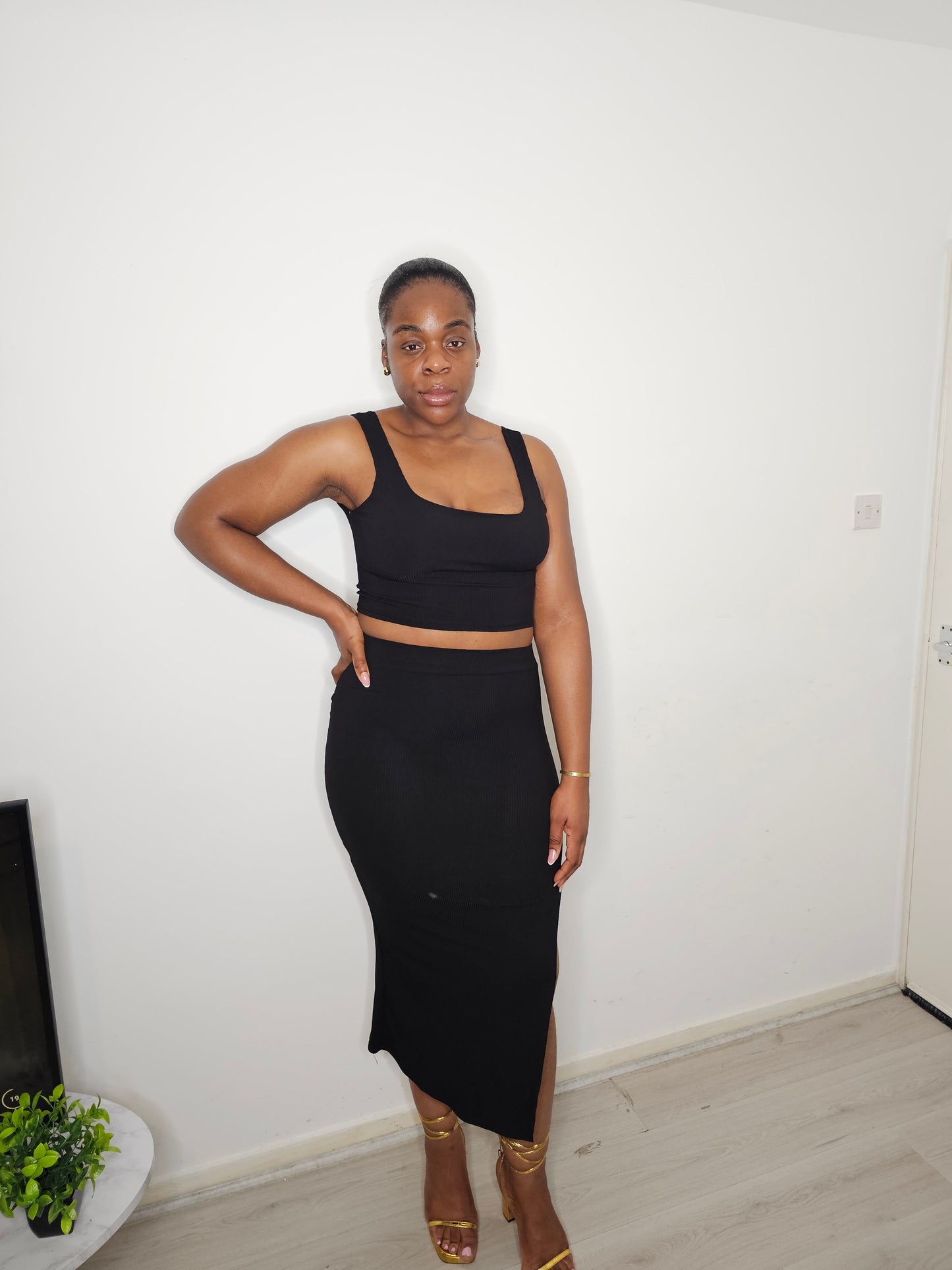 The Aaliya Two Piece Skirt and Top Set
