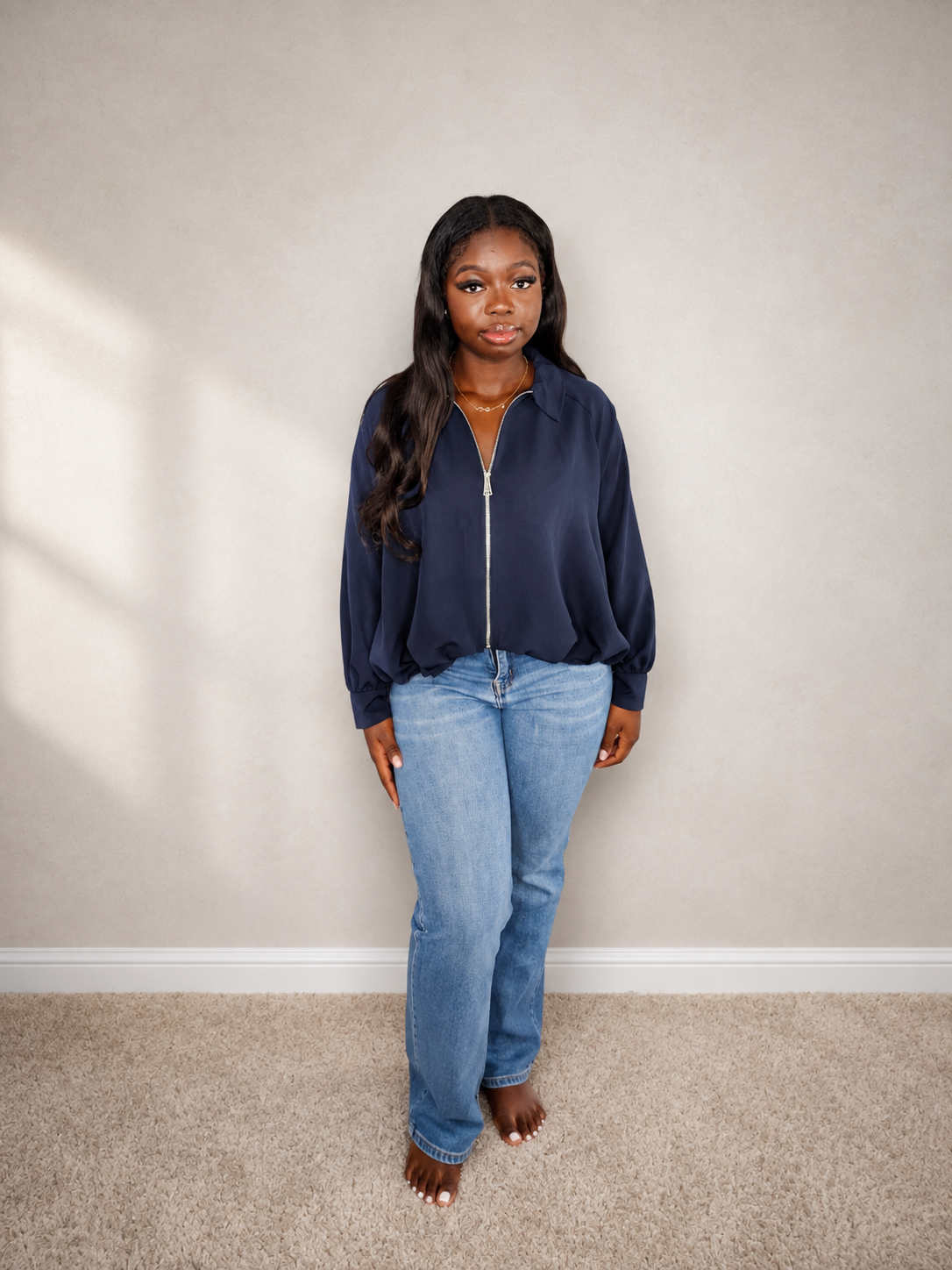 PW Zip Bomber Jacket with Zip