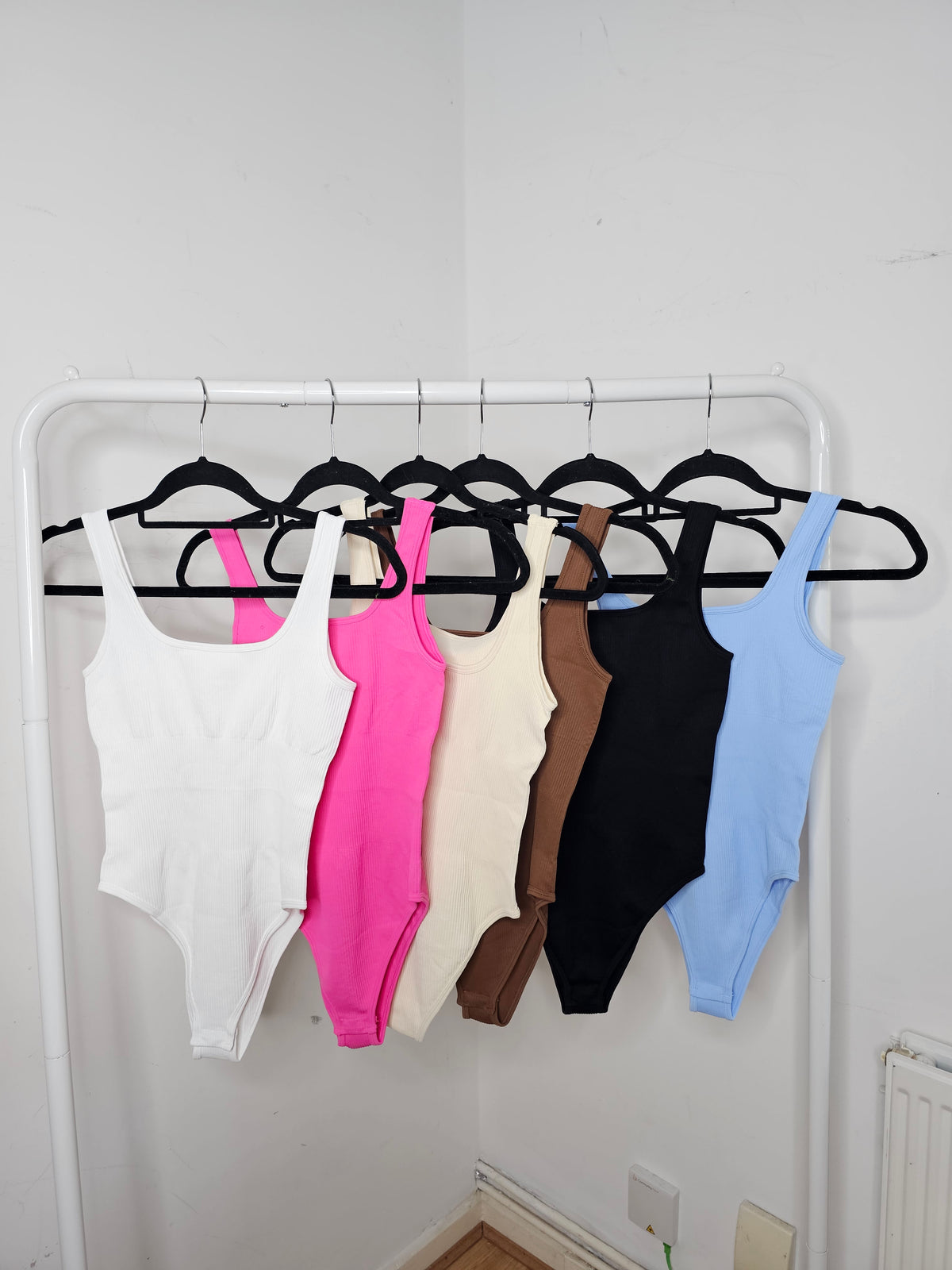 Tash Ribbed Square Neck Bodysuit